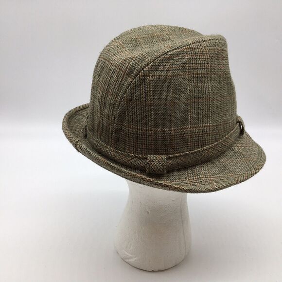Vintage Andhurst Mens  Wool Tweed Fedora Hat Tan Mens Size 7 Country Gentleman - Picture 3 of 7